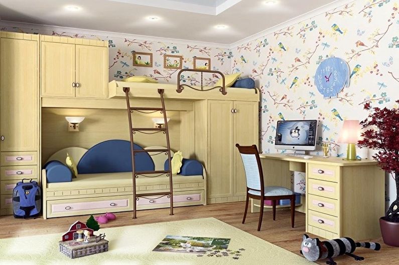 Disseny d’interiors d’una habitació infantil per a dues nenes - foto