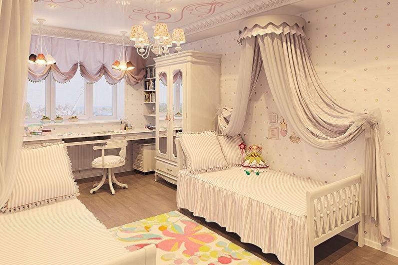 Disseny d’interiors d’una habitació infantil per a dues nenes - foto