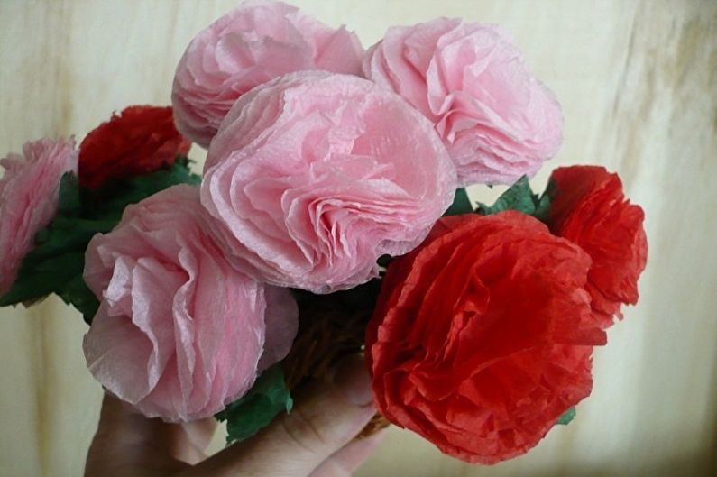 DIY flores de guardanapos - foto