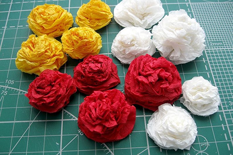 DIY flores de guardanapos - foto