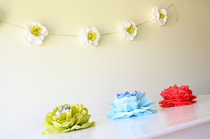 DIY flores de guardanapos - foto