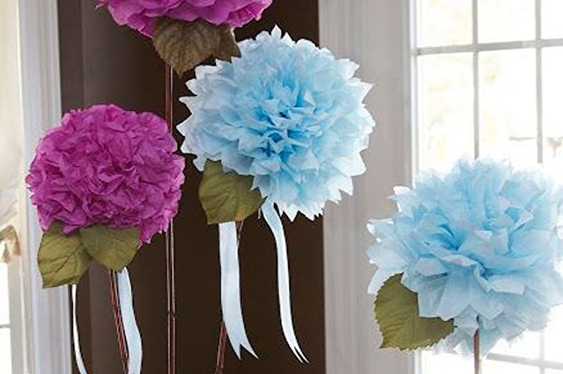 DIY flores de guardanapos - foto