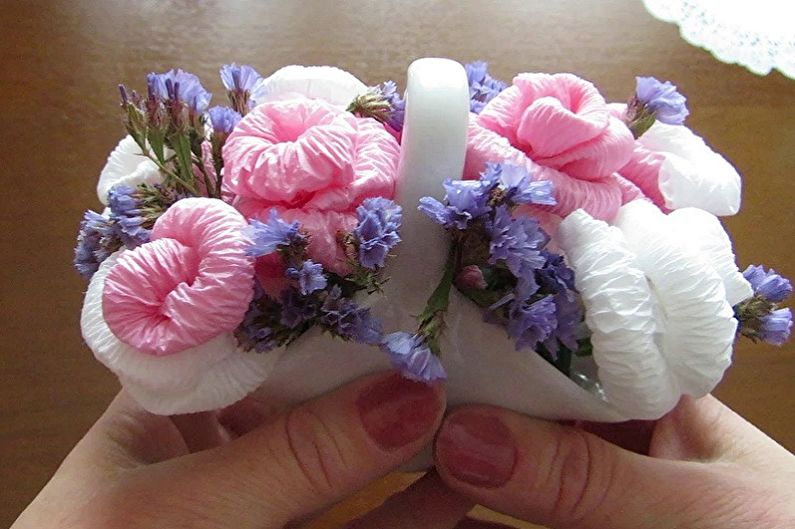 DIY flores de guardanapos - foto