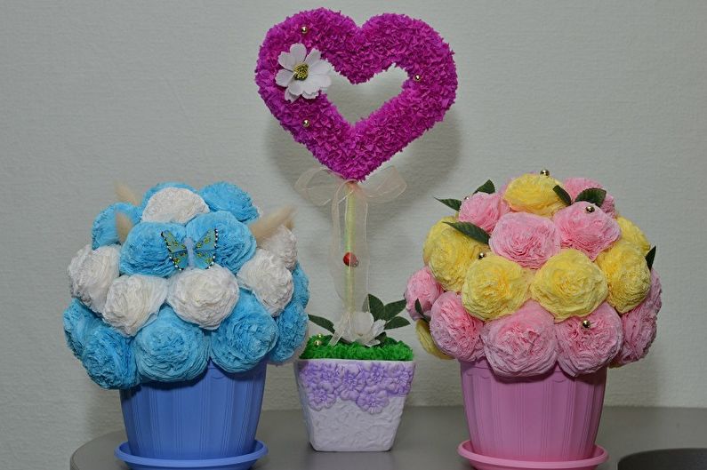 DIY flores de guardanapos - foto