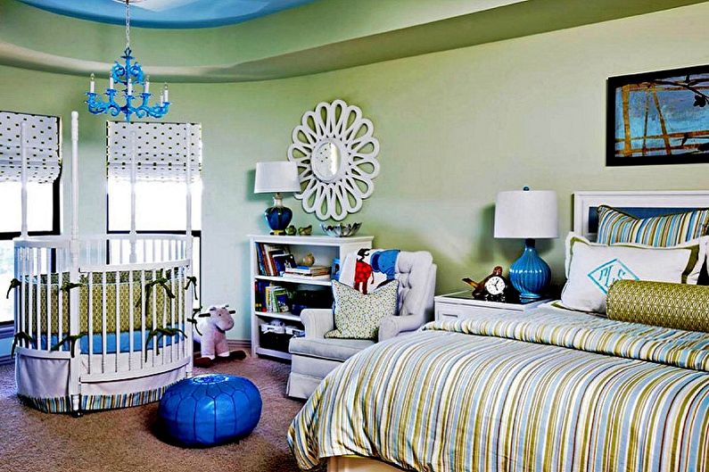 Dormitorio y habitación infantil en una habitación: 90 ideas fotográficas