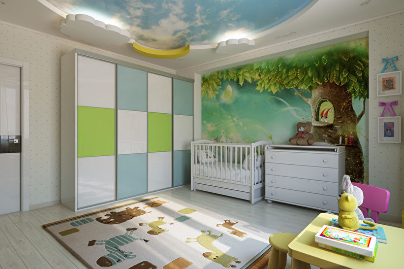 Habitación infantil brillante 