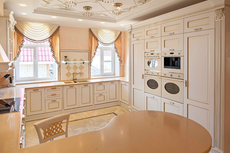 Design of kitchen in classic style - photo 1