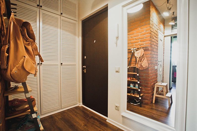 Interior design of a small hallway