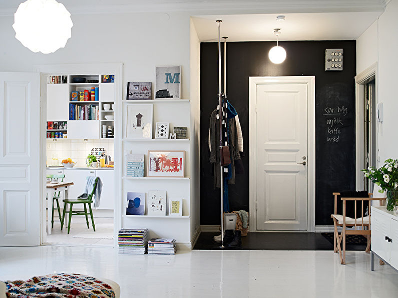 Interior design of a small hallway