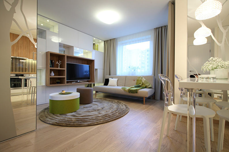 Wnętrze apartamentu typu studio wynosi 34 mkw. - zdjęcie 4