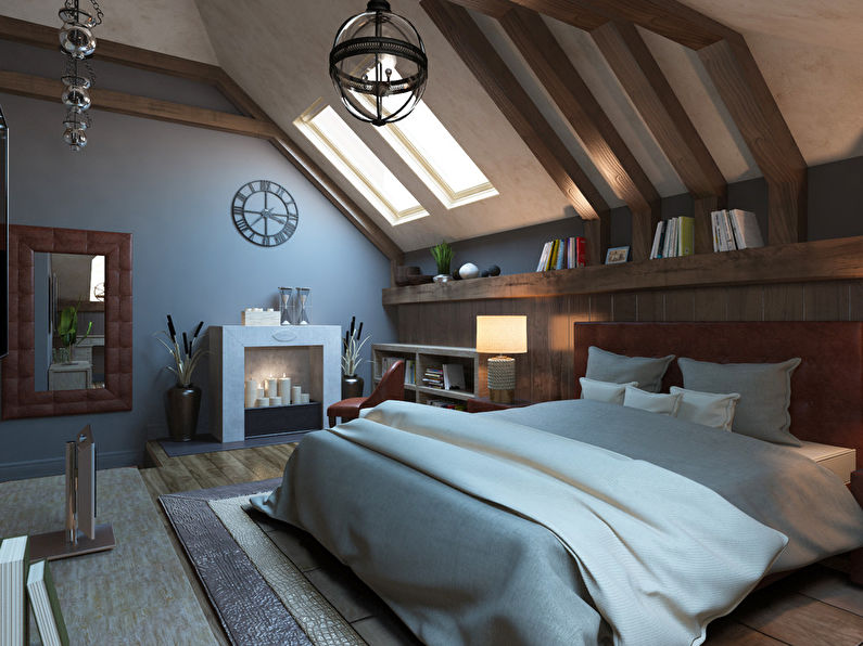 Design of the Attic Bedroom - foto 2