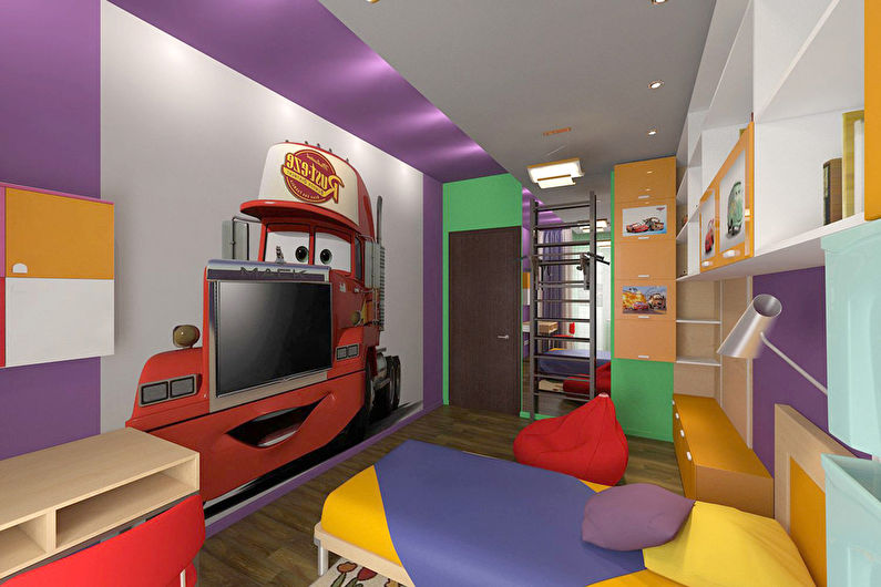 Habitación infantil estilo carretilla - foto 3