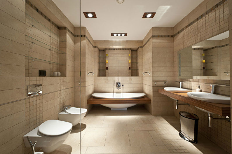 Salle de bain ergonomique brutale