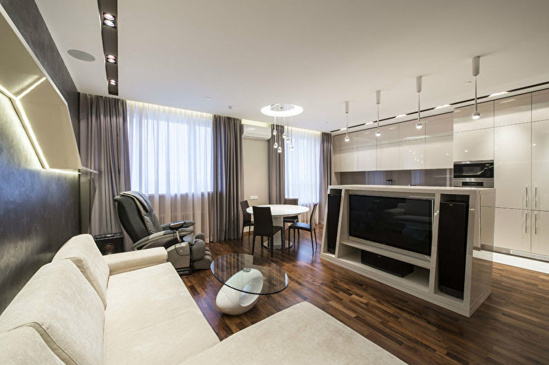 Escala de cinza: Apartamento em Moscou