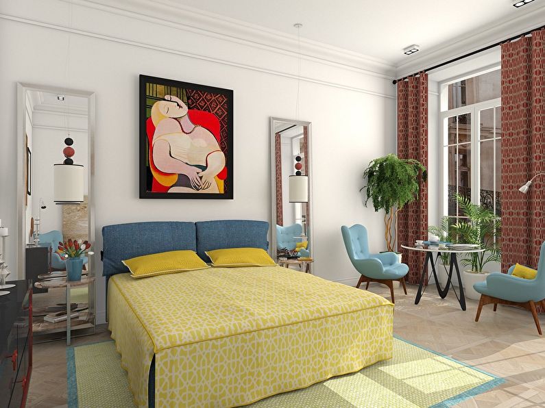 “Inspirado por Picasso”: diseño de dormitorio