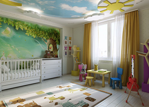 Helles Kinderzimmer 