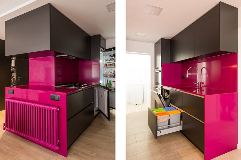 Beautiful kitchen photo - Cocina modulada en colores brillantes