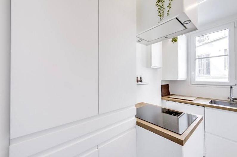 Foto dapur yang indah - Dapur 5 sq.m. di Paris