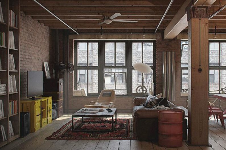 Loft stil interiør design - møbler