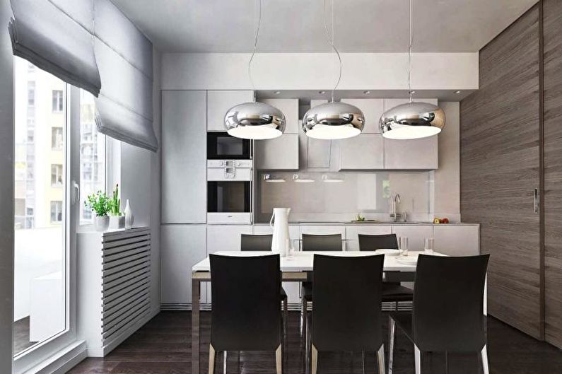 Cocina-comedor de estilo moderno - Diseño de interiores