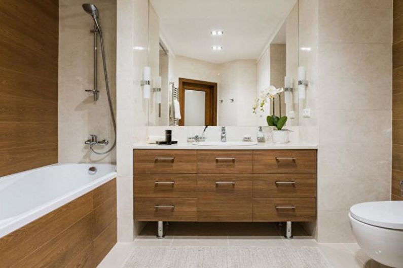 Design del bagno combinato - Suggerimenti per la scelta dell'impianto idraulico