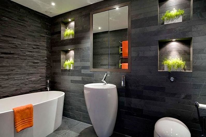 Diseño interior de un baño combinado - foto