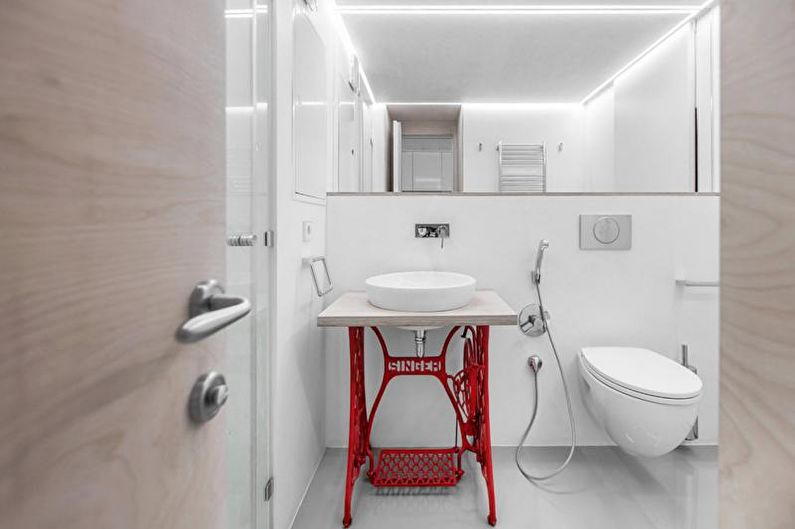 Interior design di un bagno combinato - foto