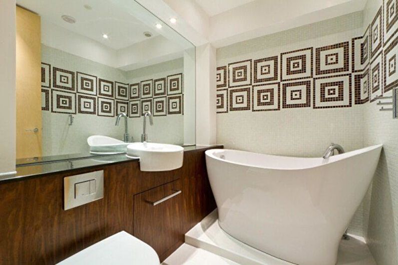 Diseño interior de un baño combinado - foto