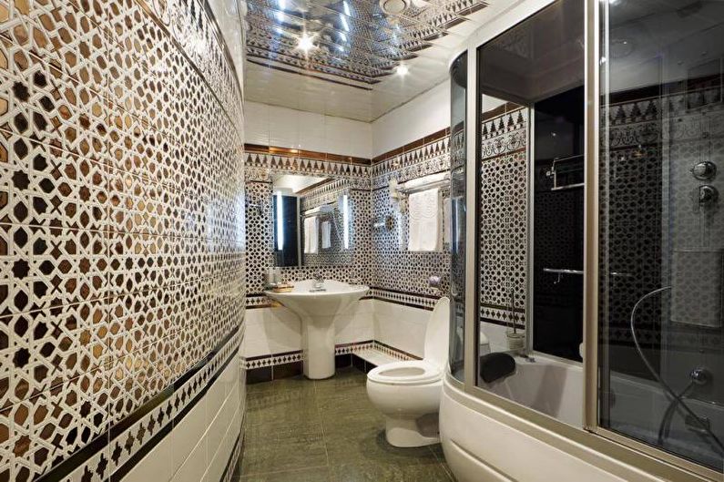 Diseño interior de un baño combinado - foto