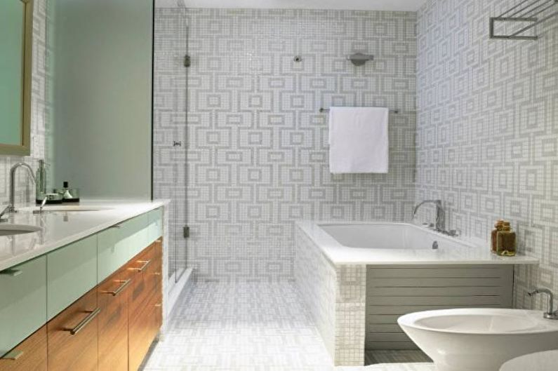 Aménagement intérieur d'une salle de bain combinée - photo