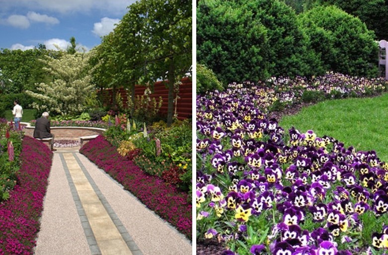 Rabatka - Parterre de fleurs au chalet, idées d'aménagement paysager