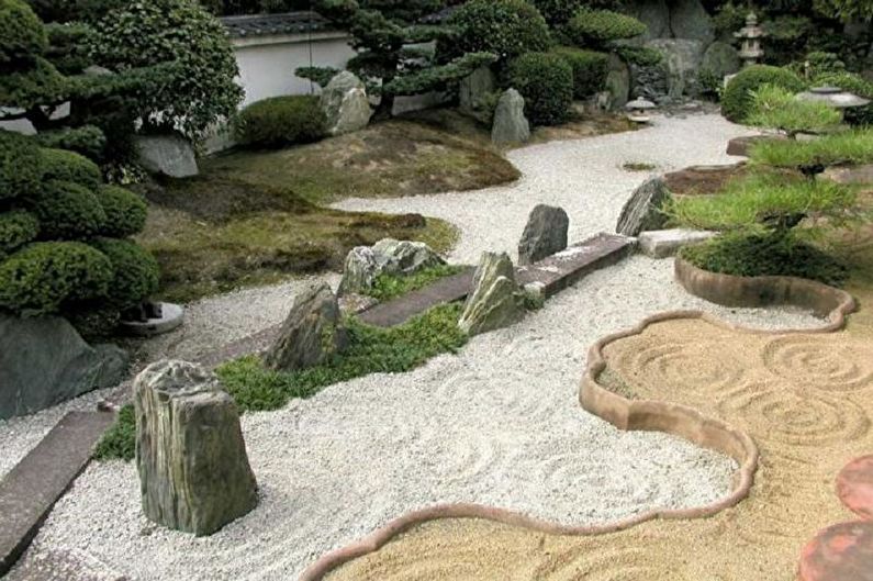 Stone Garden - Flowerbed in het huisje, ideeën voor landschapsontwerp