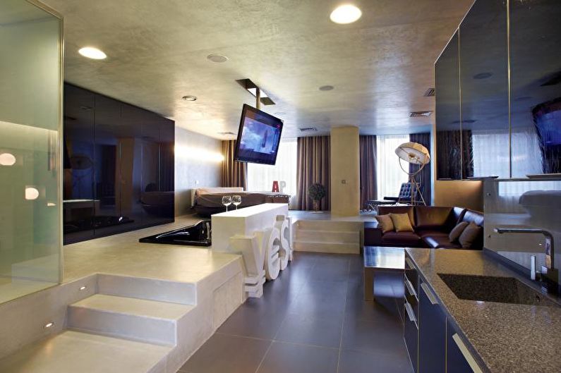 High-Tech Studio Kitchen - Interior Design