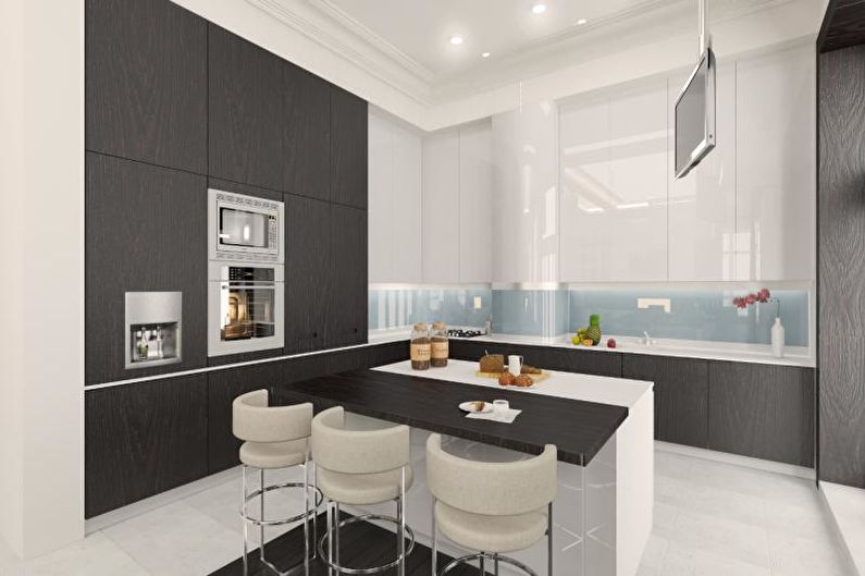 Kitchen - Design leilighet i moderne stil