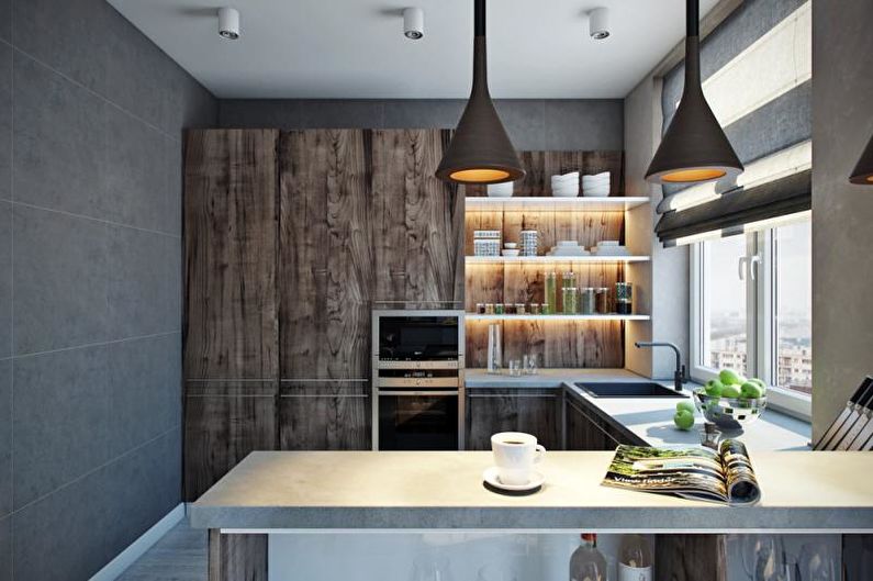 Cocina - Apartamento de diseño en un estilo moderno.