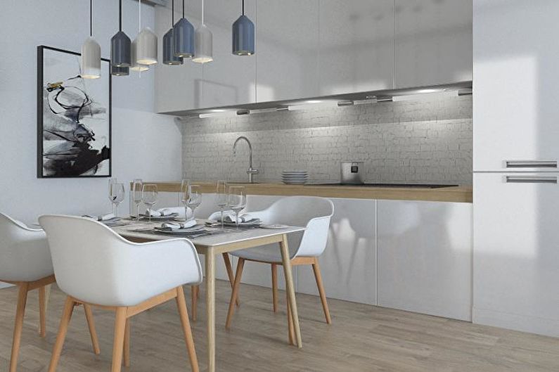 Diseño interior de un apartamento en un estilo moderno - foto