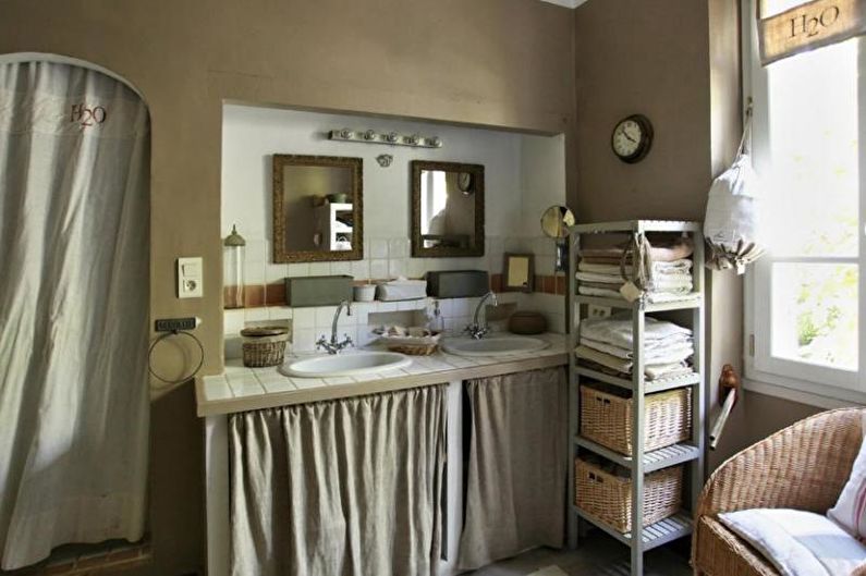 Salle de bain - Appartement design style Provence