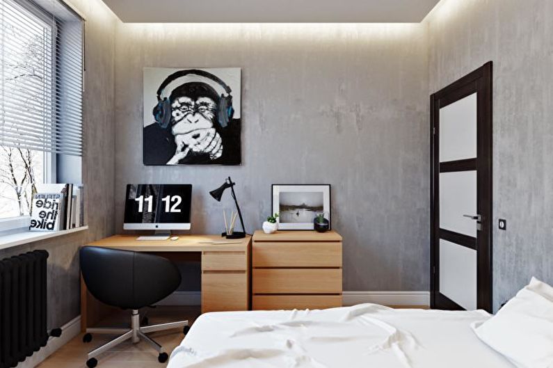 Minimalisme Teenage Boy Room - Interior Design