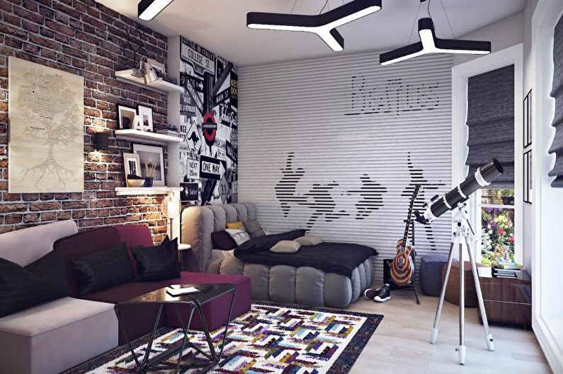 Interior design rooms for a teenage boy - photo