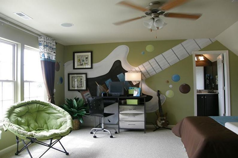 Interior design rooms for a teenage boy - photo