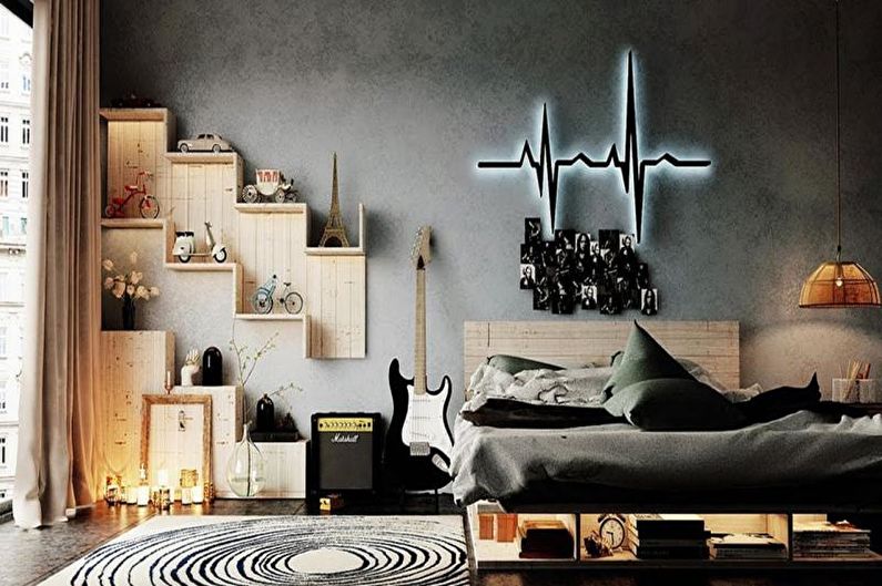 Chambres de design d'intérieur pour un adolescent - photo