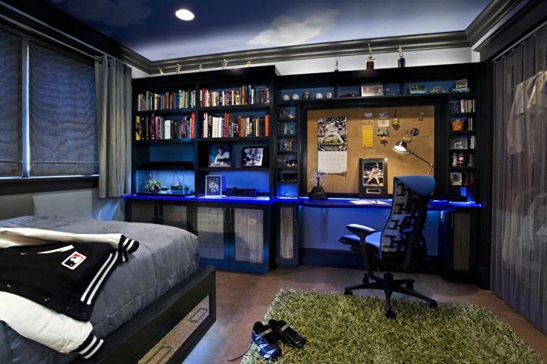 Chambres de design d'intérieur pour un adolescent - photo