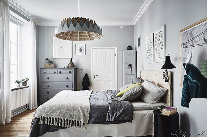 Chambre - Design d'appartement de style scandinave