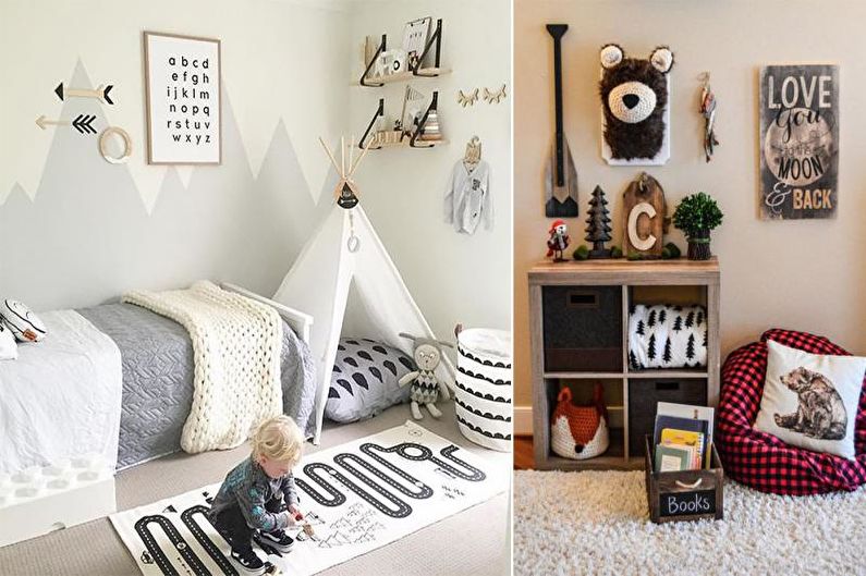 Chambre d'enfant - Appartement design de style scandinave