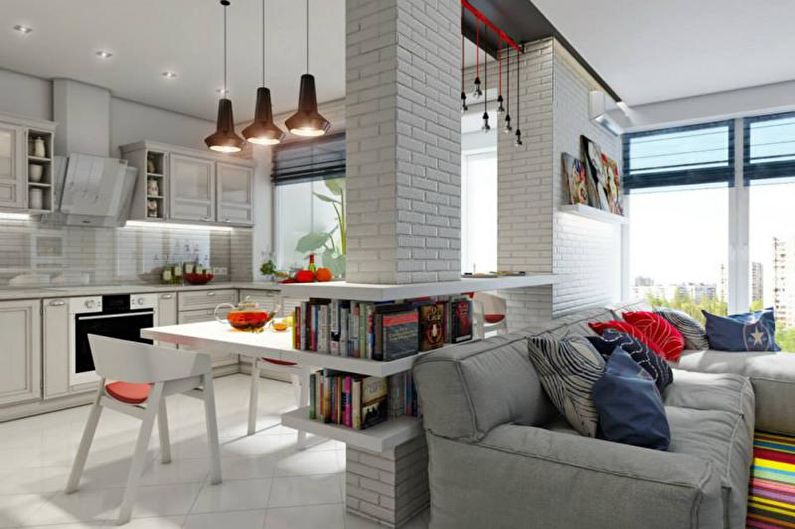 Diseño de interiores de apartamentos de estilo escandinavo - foto