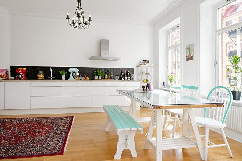 Scandinavisch stijl appartement interieur - foto