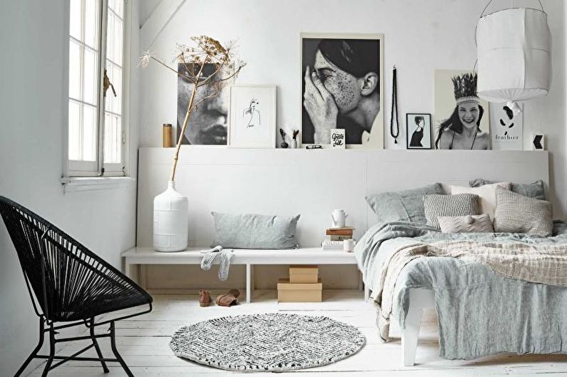 Ang disenyo ng interior ng estilo ng Scandinavian - larawan