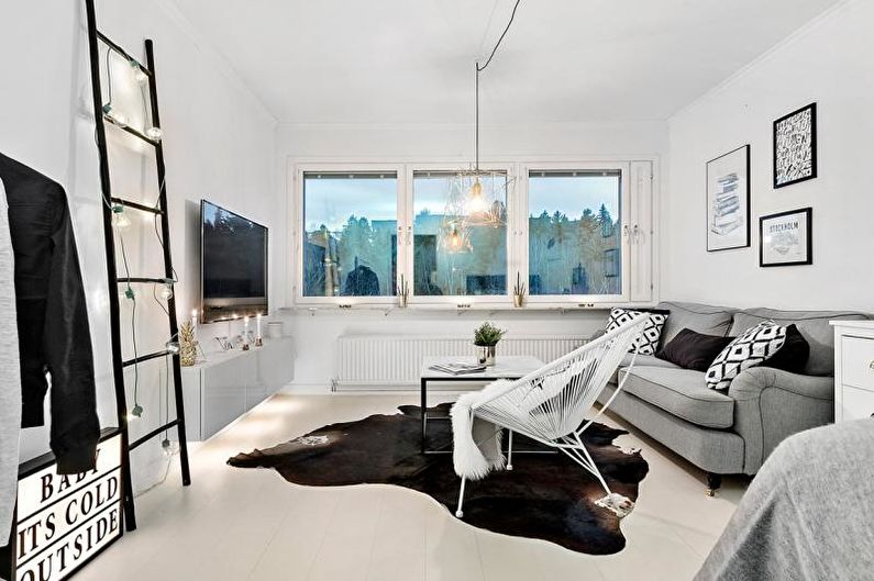 Scandinavisch stijl appartement interieur - foto