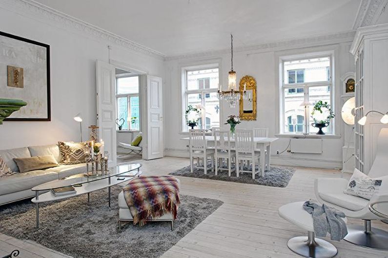 Scandinavisch stijl appartement interieur - foto