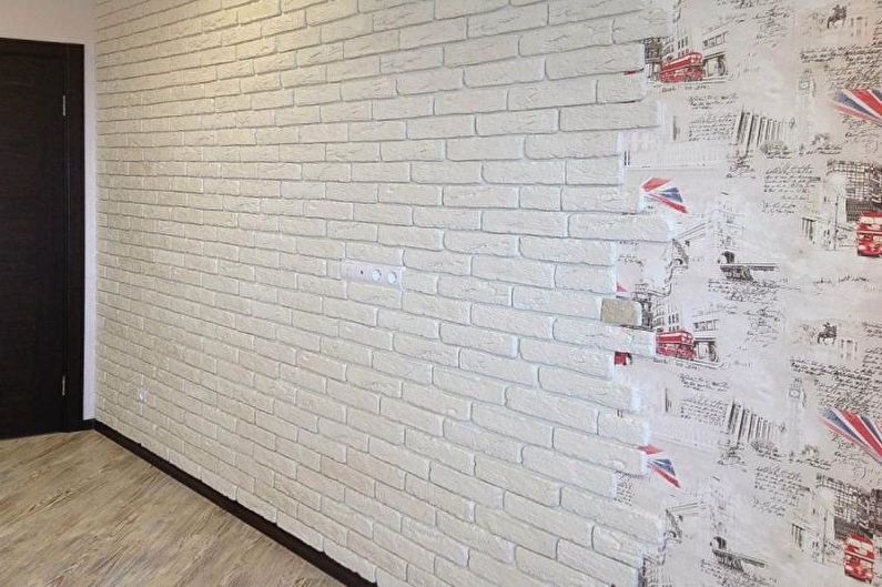 Mur de briques à l'intérieur - Papier peint intissé